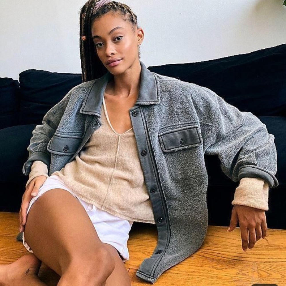 Free People Ruby Jacket Sz Small Eucalyptus Oak